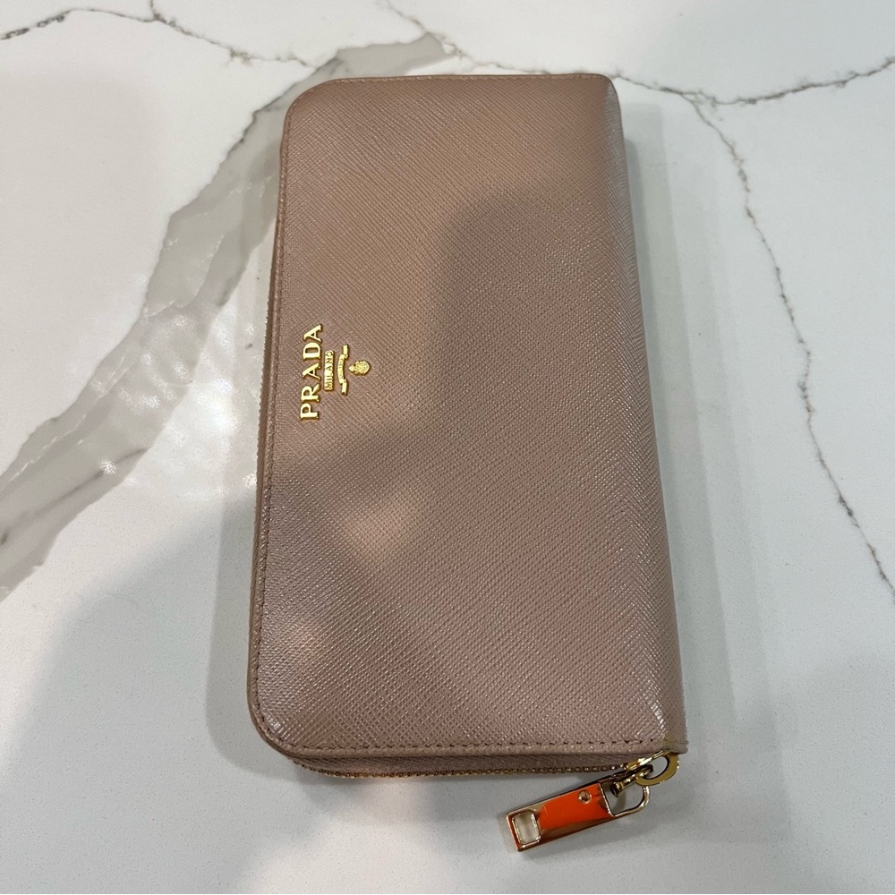 Authentic Prada Saffiano Continental Wallet